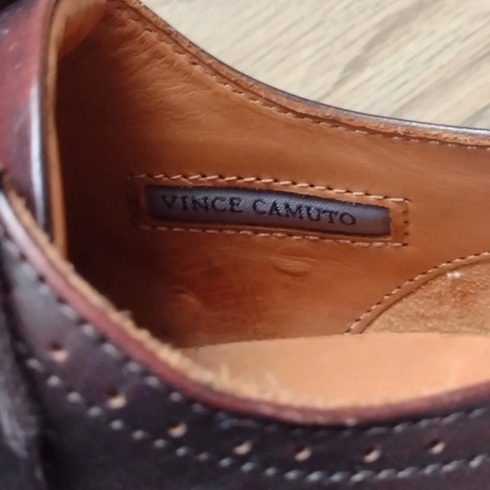 Vince Camuto Men's Brown Wingtip Oxfords